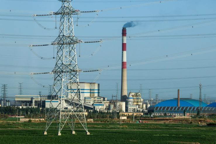 A coal-fired power plant in China.