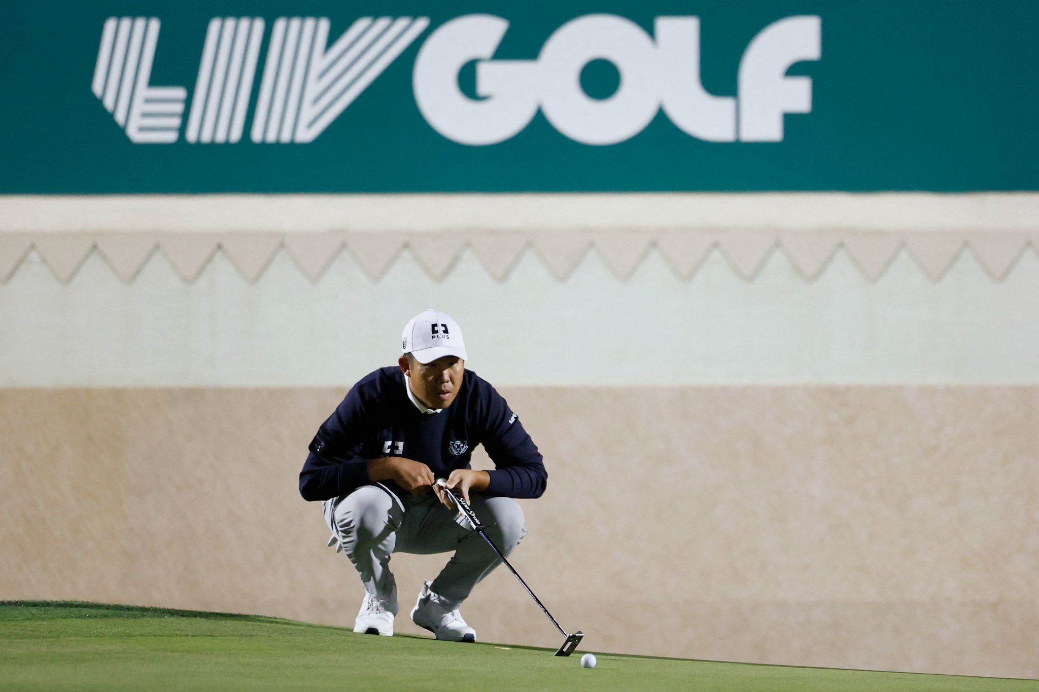 A LIV Golf tournament in Saudi Arabia. 