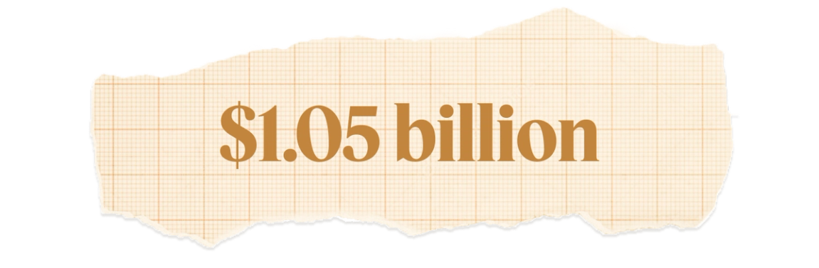 $1.05 billion