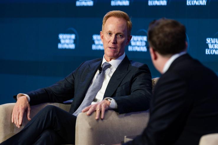 Roger Lynch, Condé Nast CEO, at Semafor World Economy 2026.