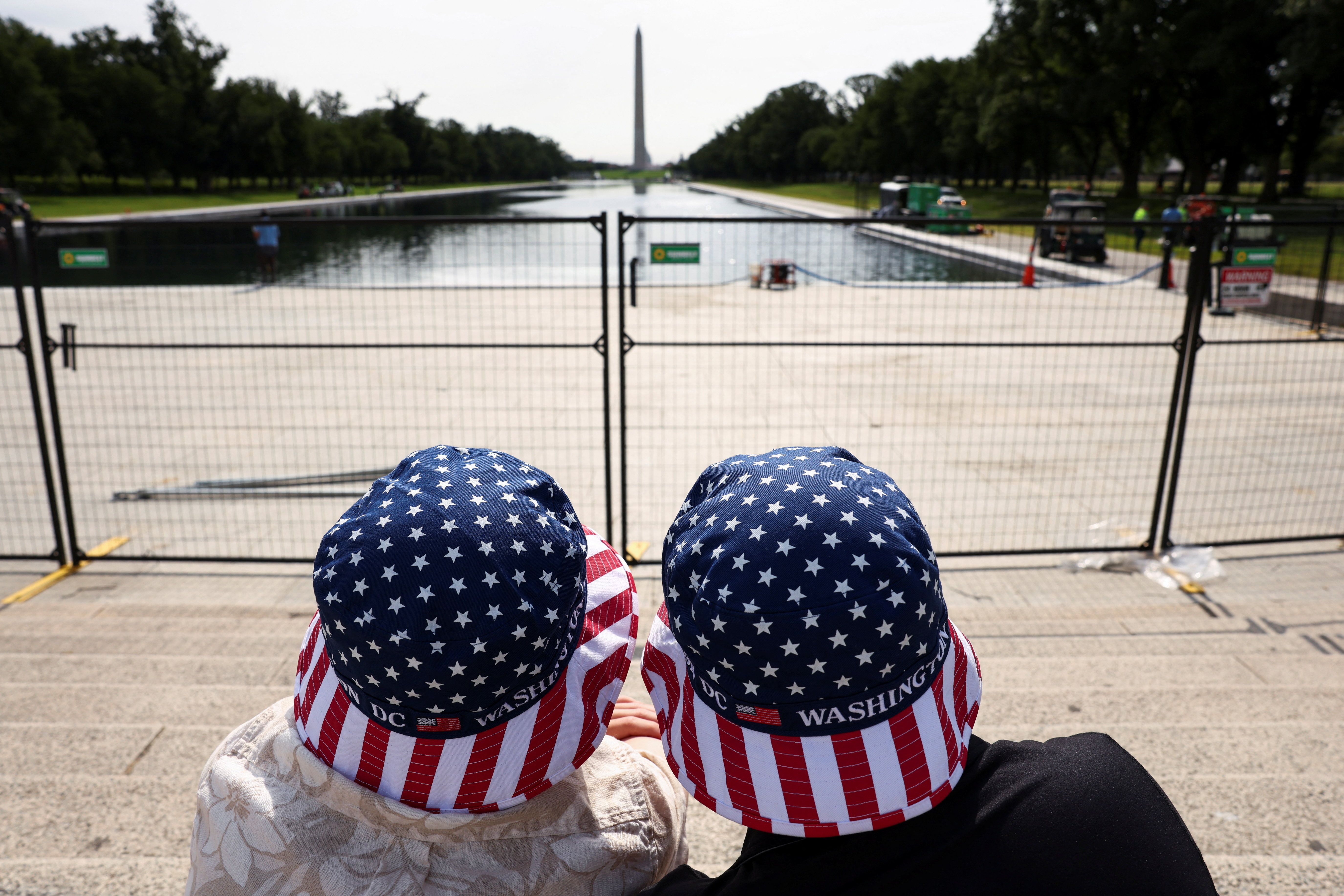 Tourists on the National Mall