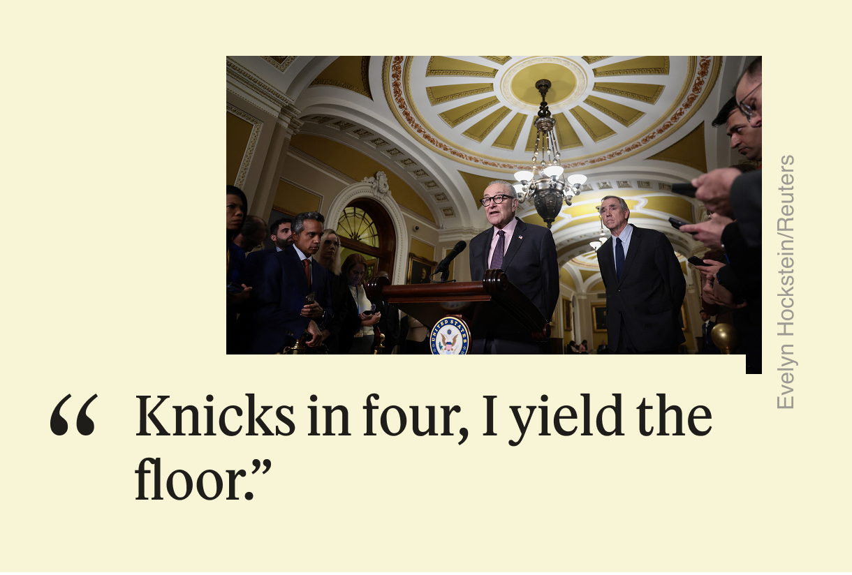 “Knicks in four, I yield the floor.”