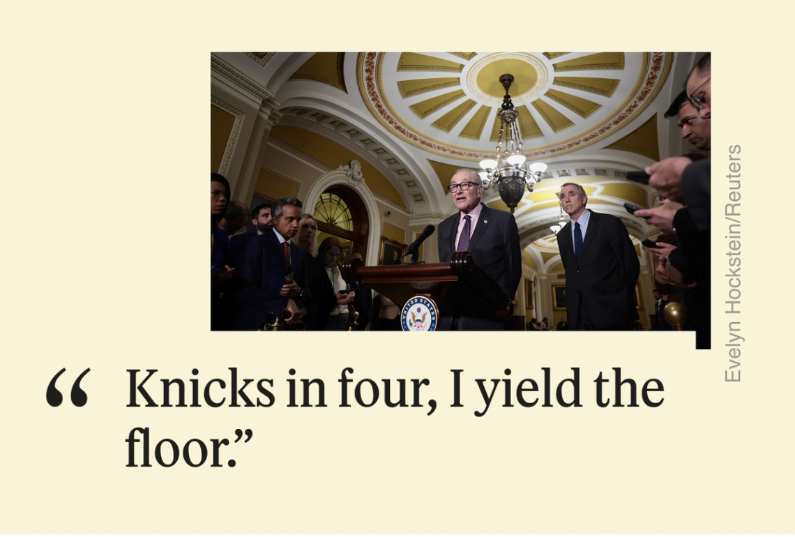 “Knicks in four, I yield the floor.”