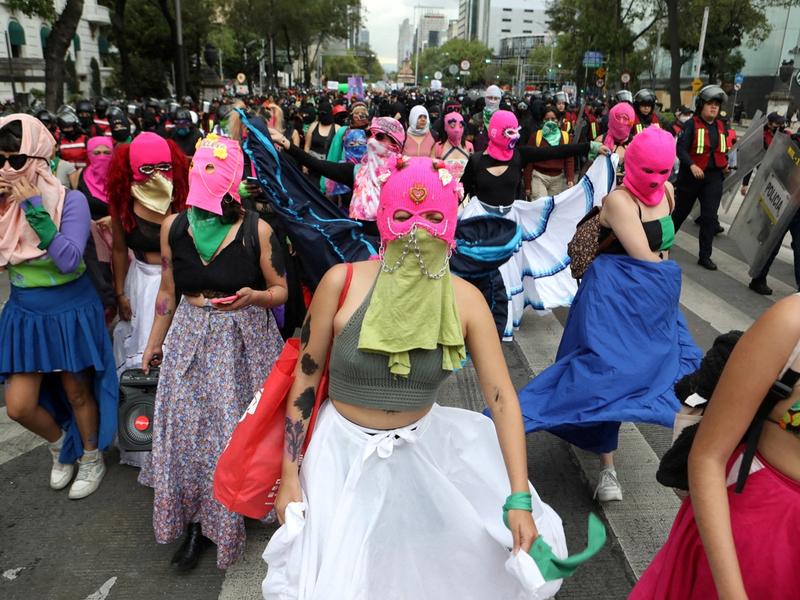 Mexico City abortion protest