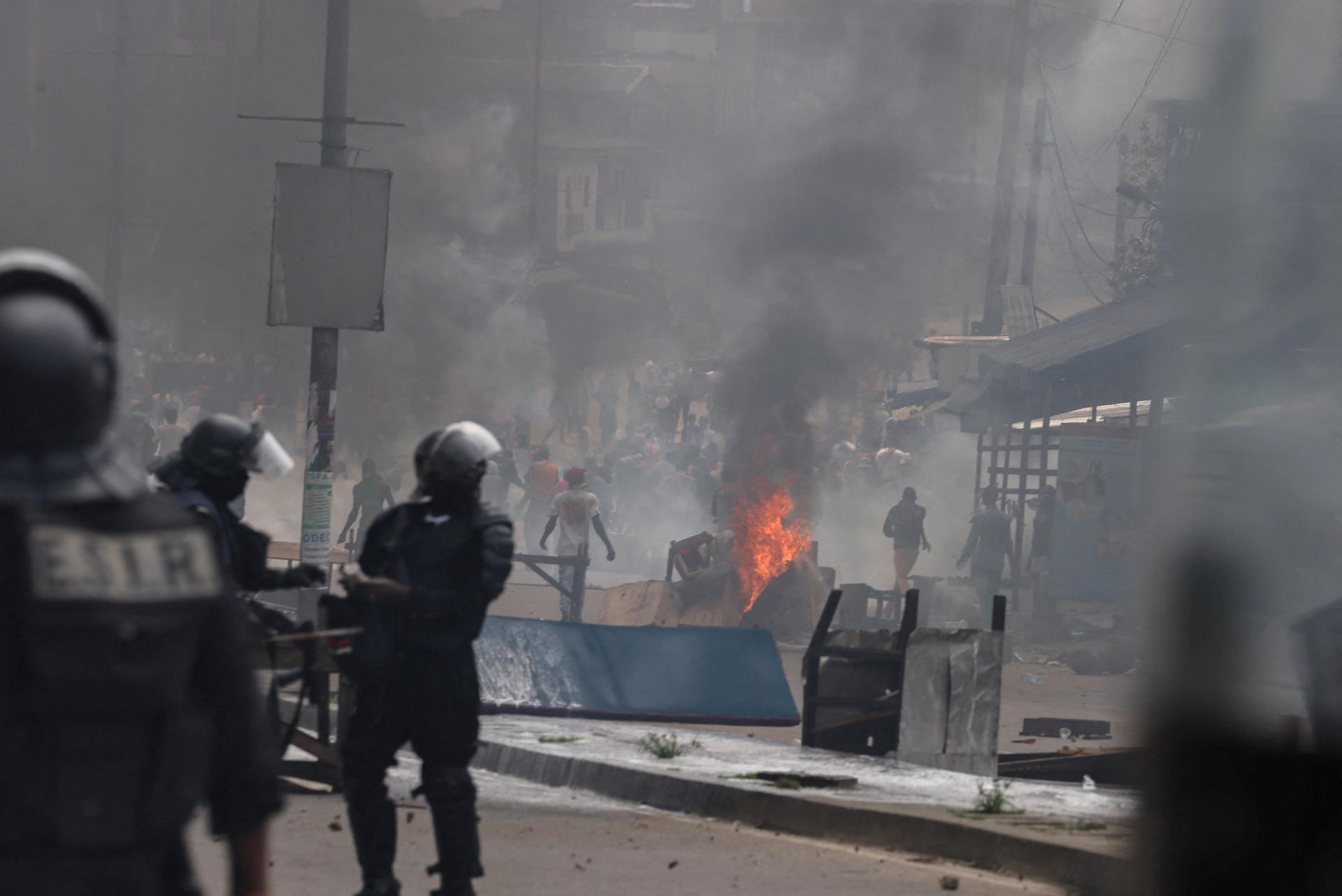 Protests in Cameroon.
