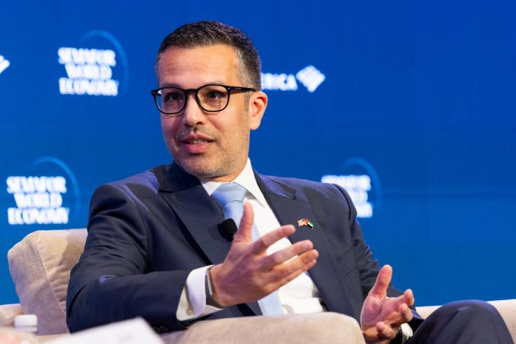 Hadi Badri, CEO of the Dubai Economic Development Corporation, speaks at Semafor World Economy 2026.