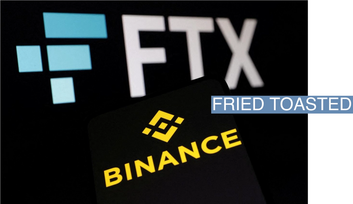 FTX and Binance logos