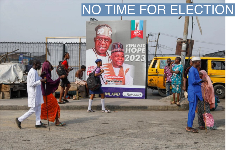 APC electoral posters in Lagos