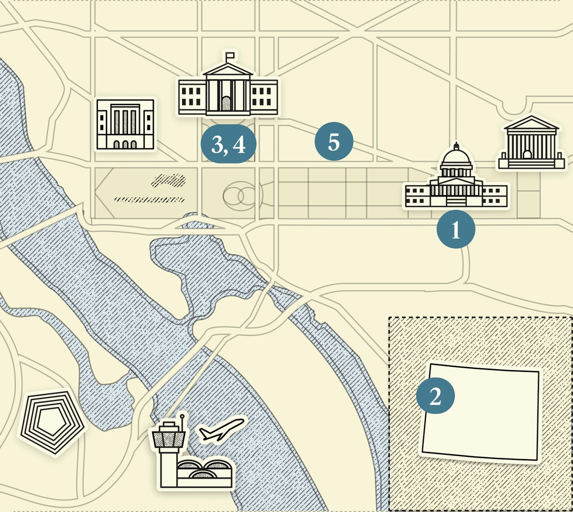 A map of Washington, DC