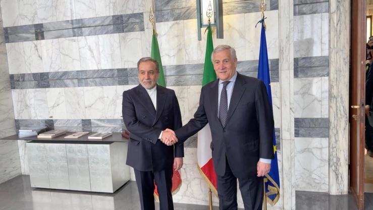 The foreign ministers of Italy and Iran