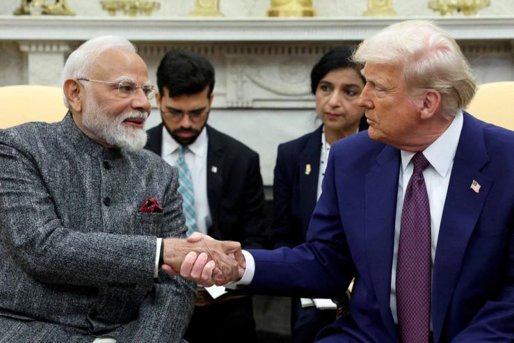 U.S. President Donald Trump and Indian Prime Minister Narendra Modi.
