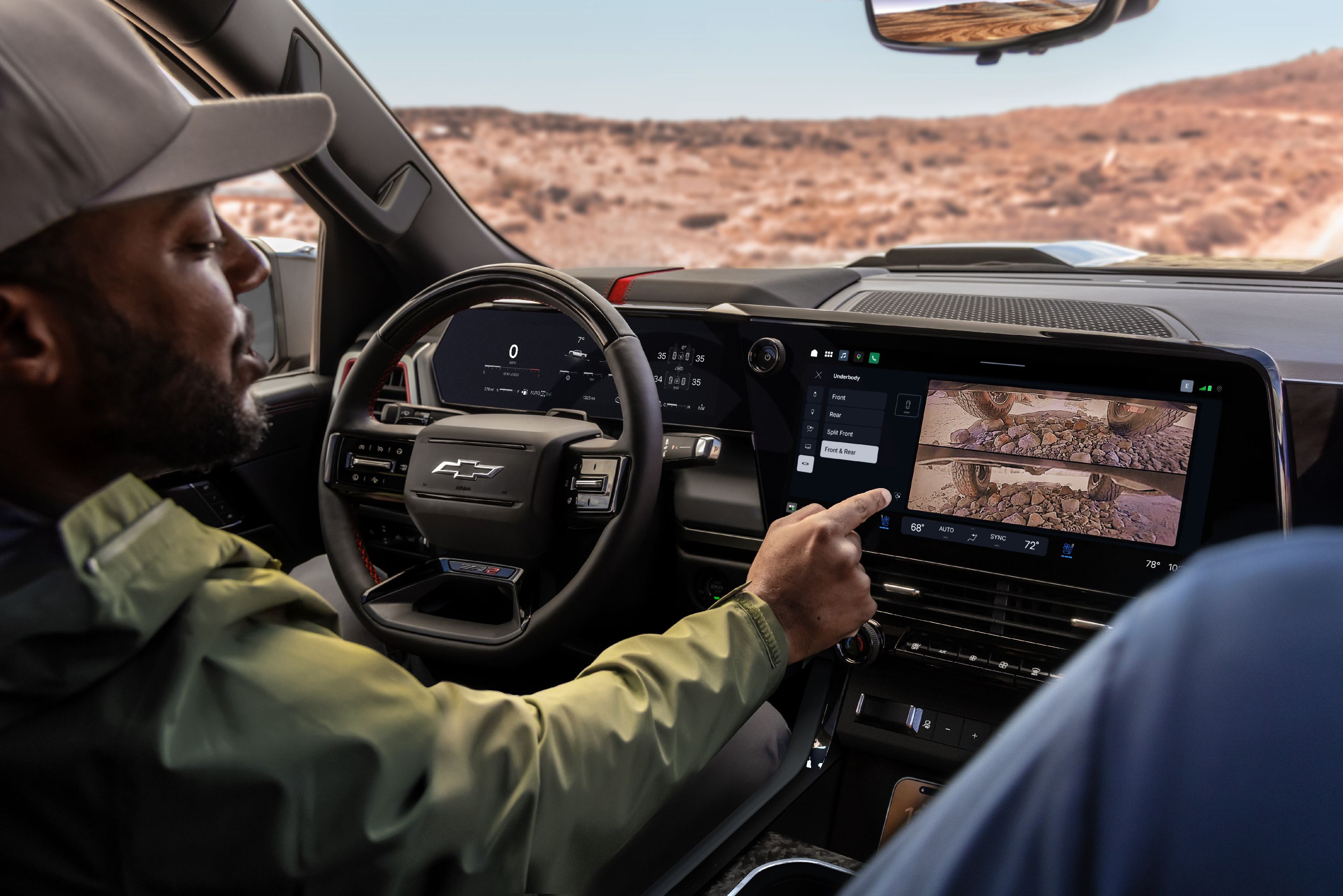 The inside of a new Chevrolet car.
