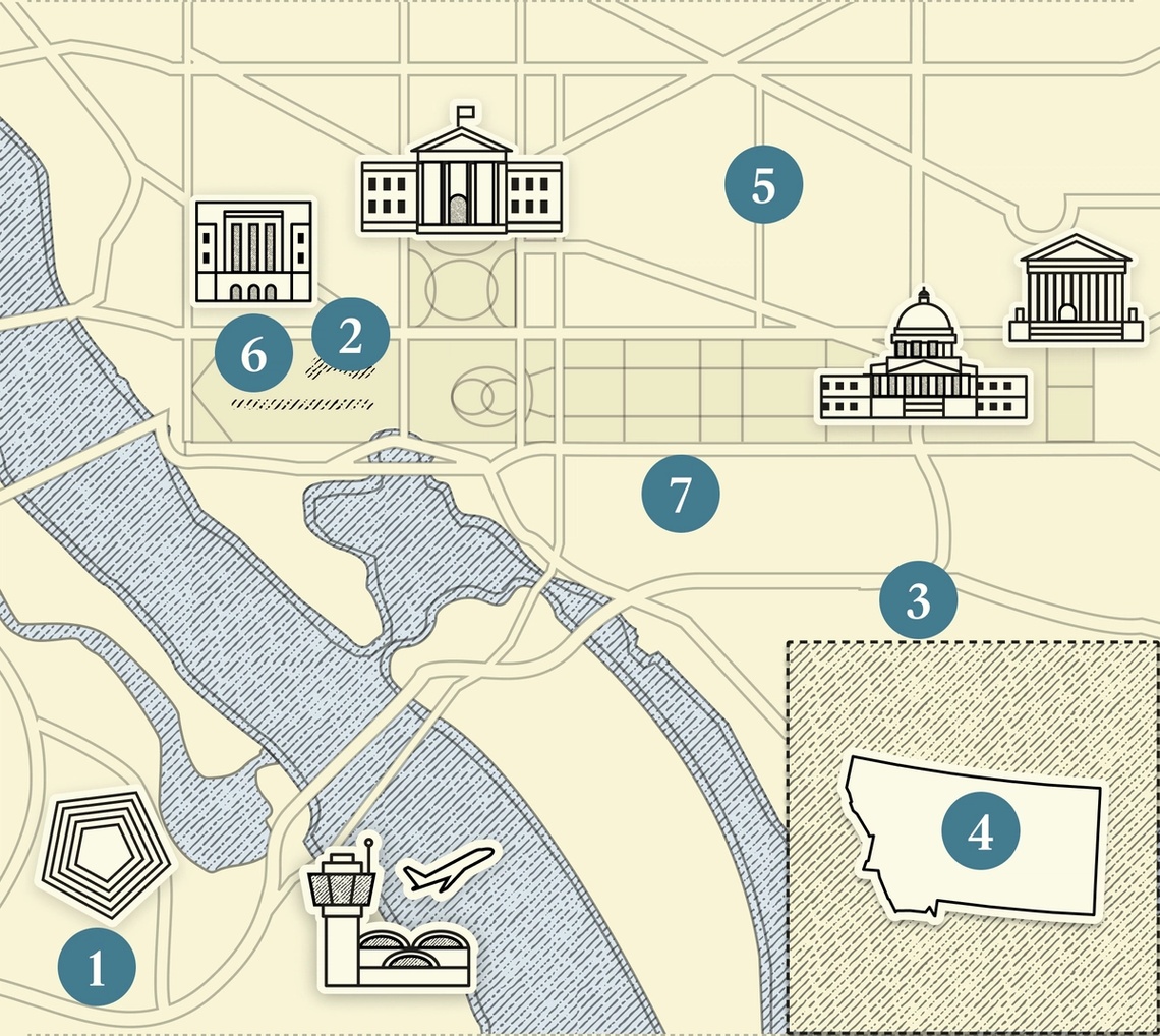 Map of Washington, DC
