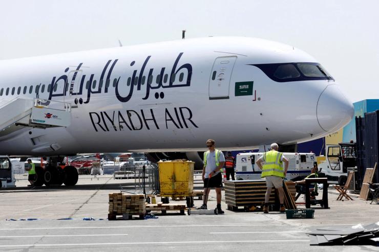 A Riyadh air plane.