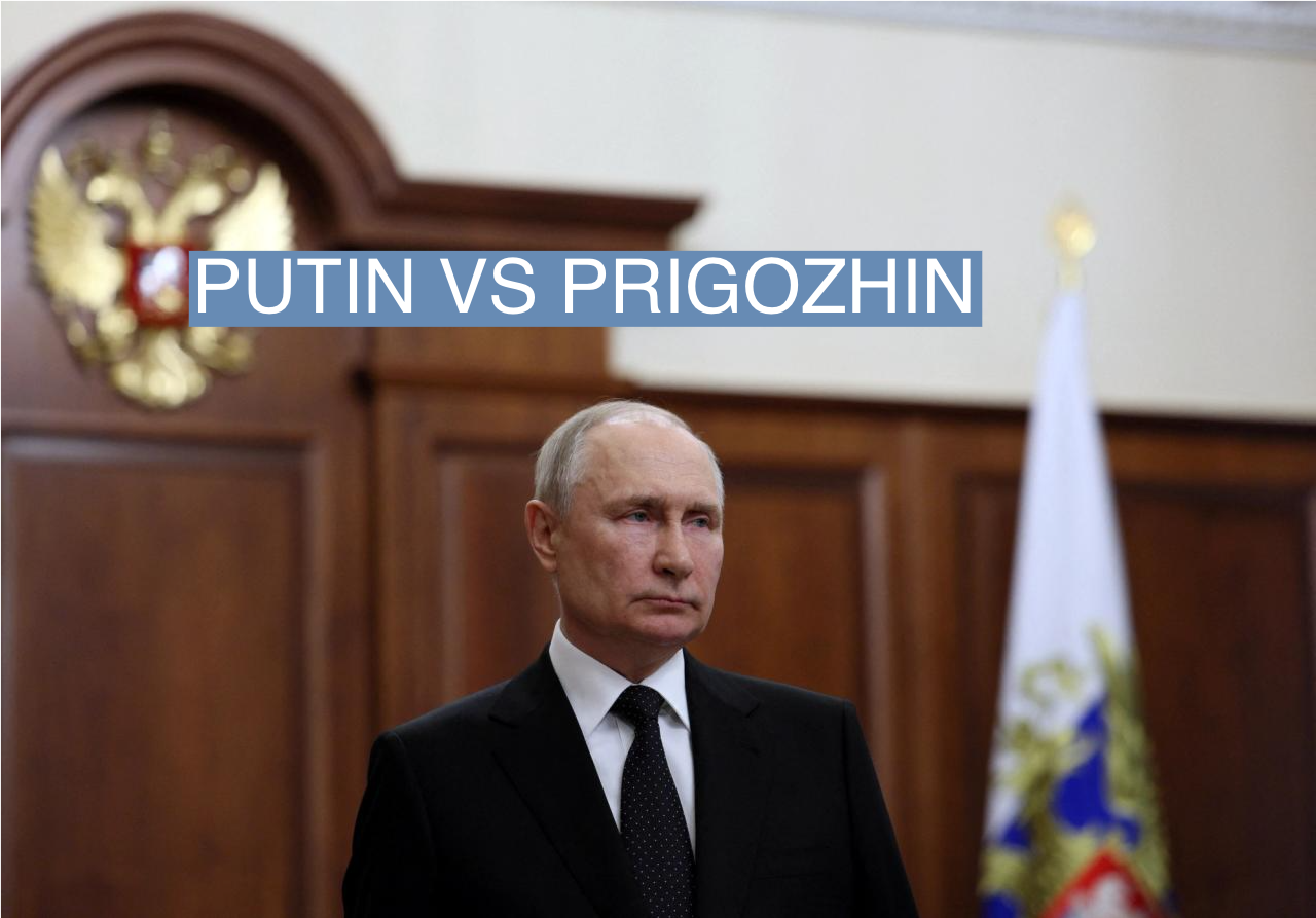 Russian President Vladimir Putin gives a televised address in Moscow, Russia, June 24, 2023. Sputnik/Gavriil Grigorov/Kremlin via REUTERS