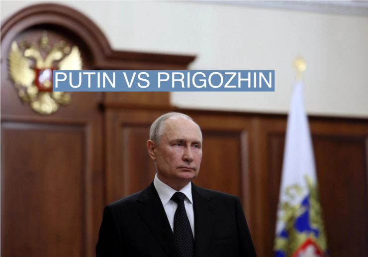 Russian President Vladimir Putin gives a televised address in Moscow, Russia, June 24, 2023. Sputnik/Gavriil Grigorov/Kremlin via REUTERS