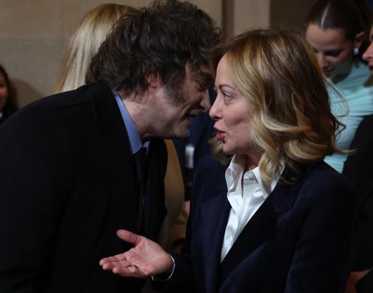 Italian Prime Minister Giorgia Meloni and Argentina’s President Javier Milei.