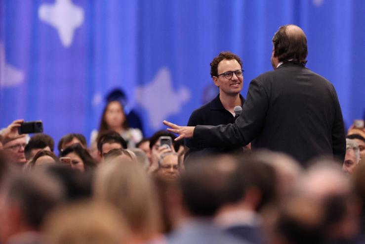 Anthropic CEO Dario Amodei and Salesforce CEO Marc Benioff