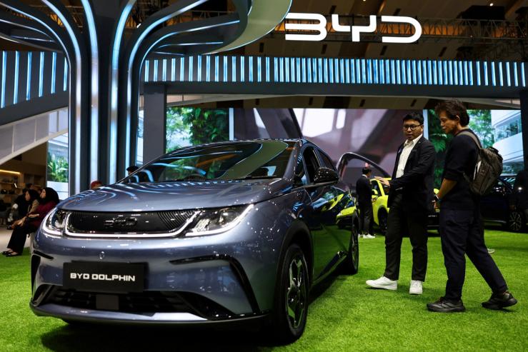 A BYD car.
