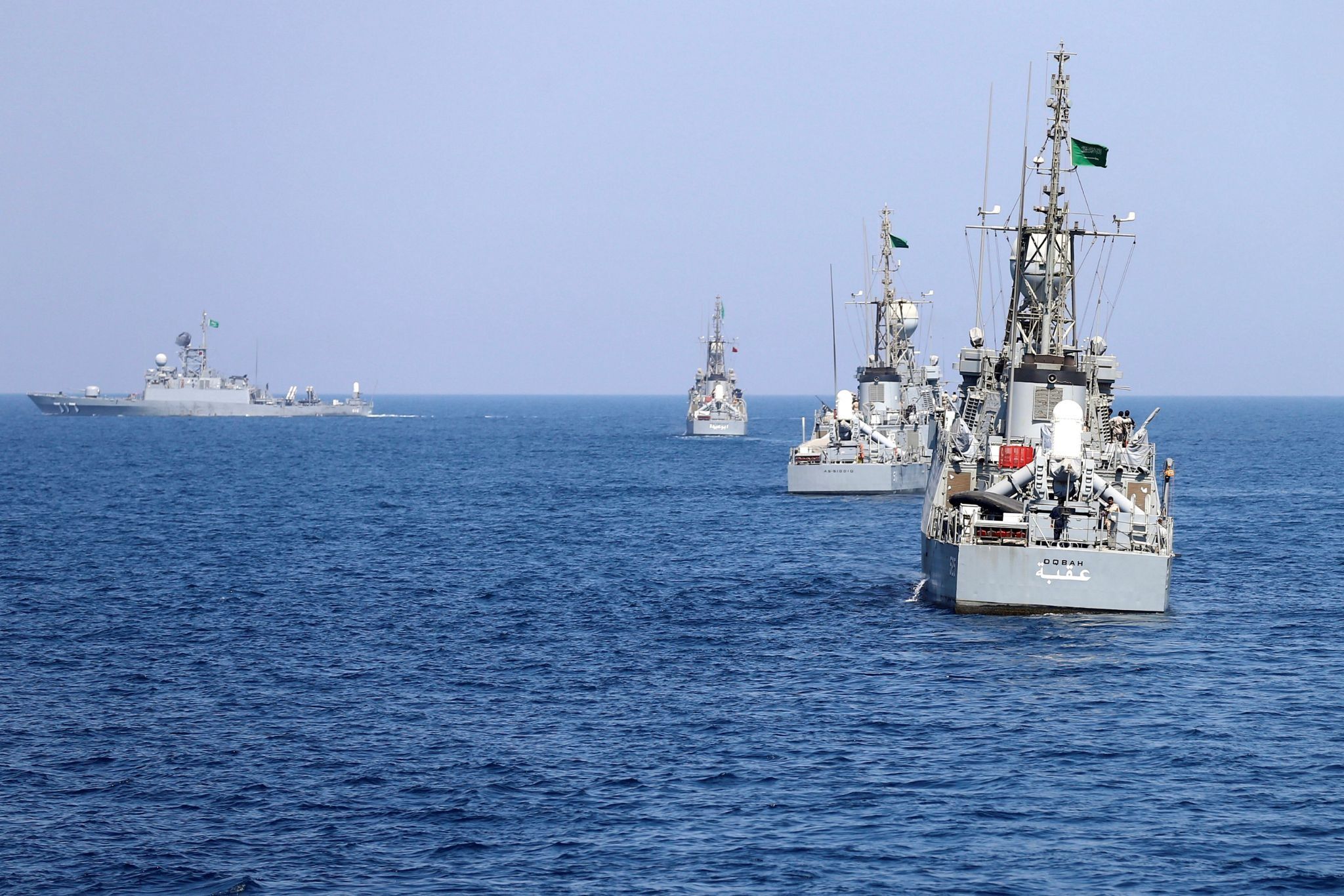Saudi Royal Navy vessels. 