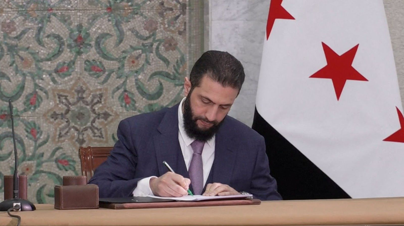 Syrian interim president Ahmed al-Sharaa