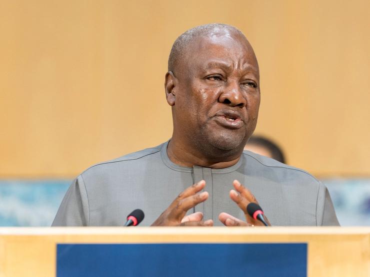 Ghanaian President John Dramani Mahama.