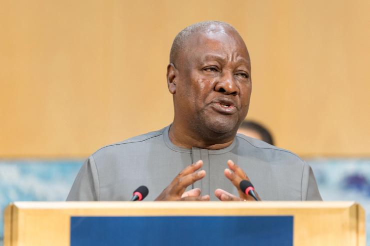 Ghanaian President John Dramani Mahama.