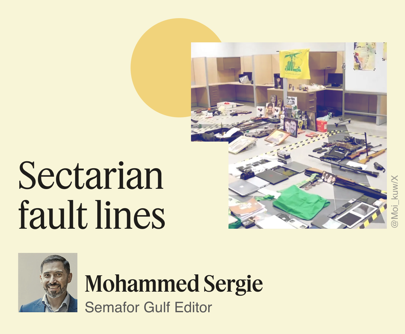 Sectarian fault lines.