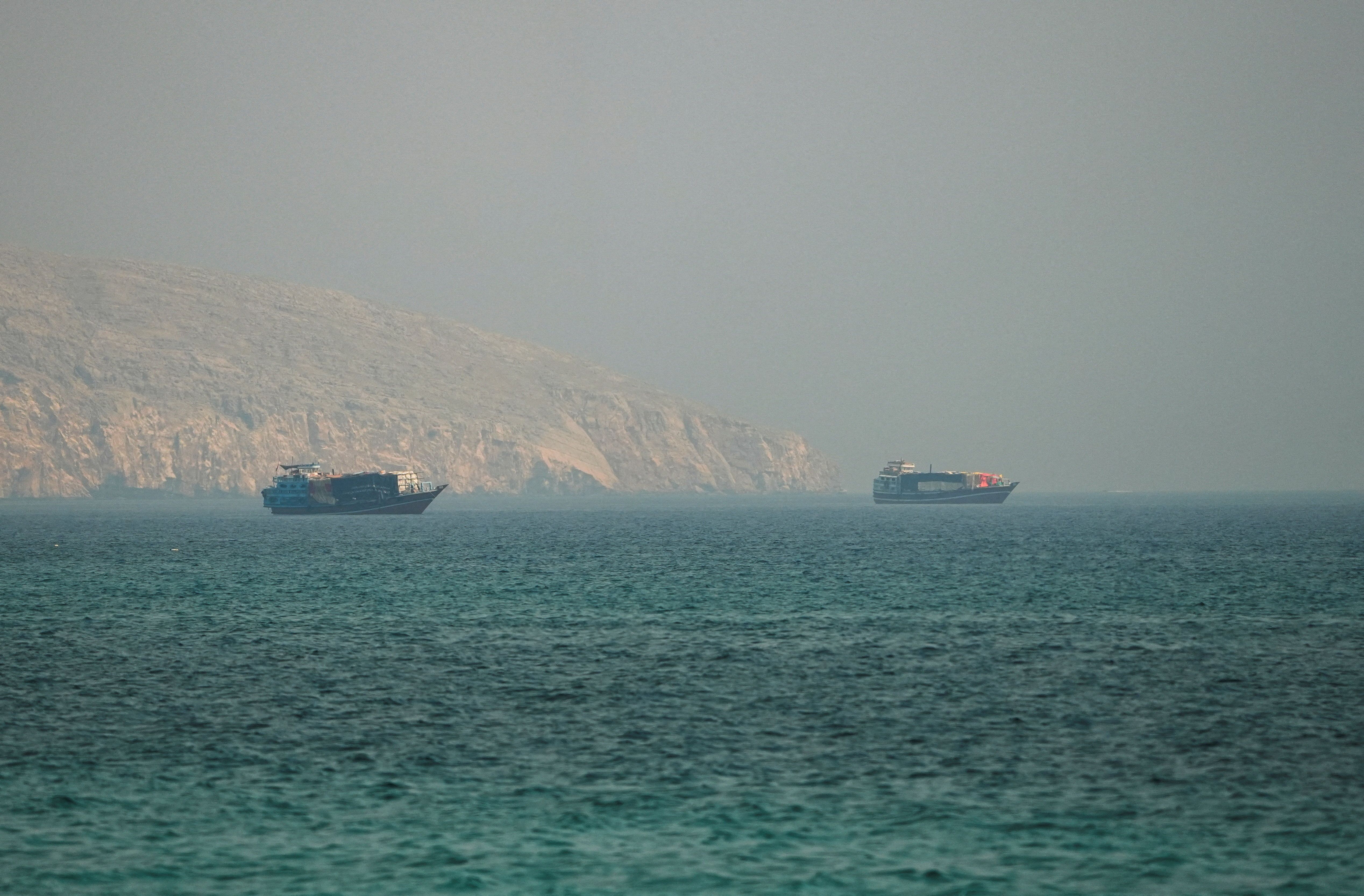 Vessels at the Strait of Hormuz