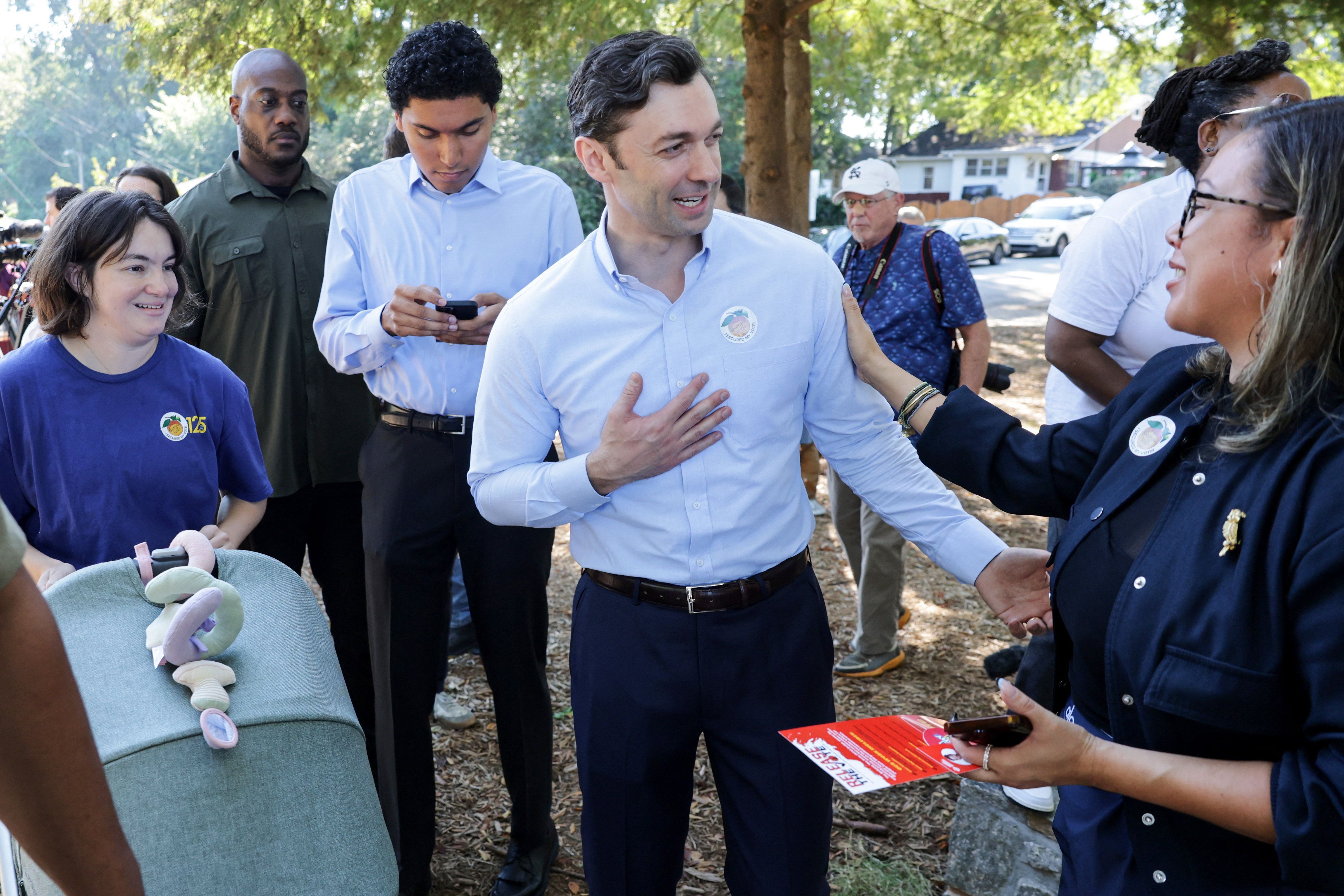 Sen. Jon Ossoff campaigns in Georgia
