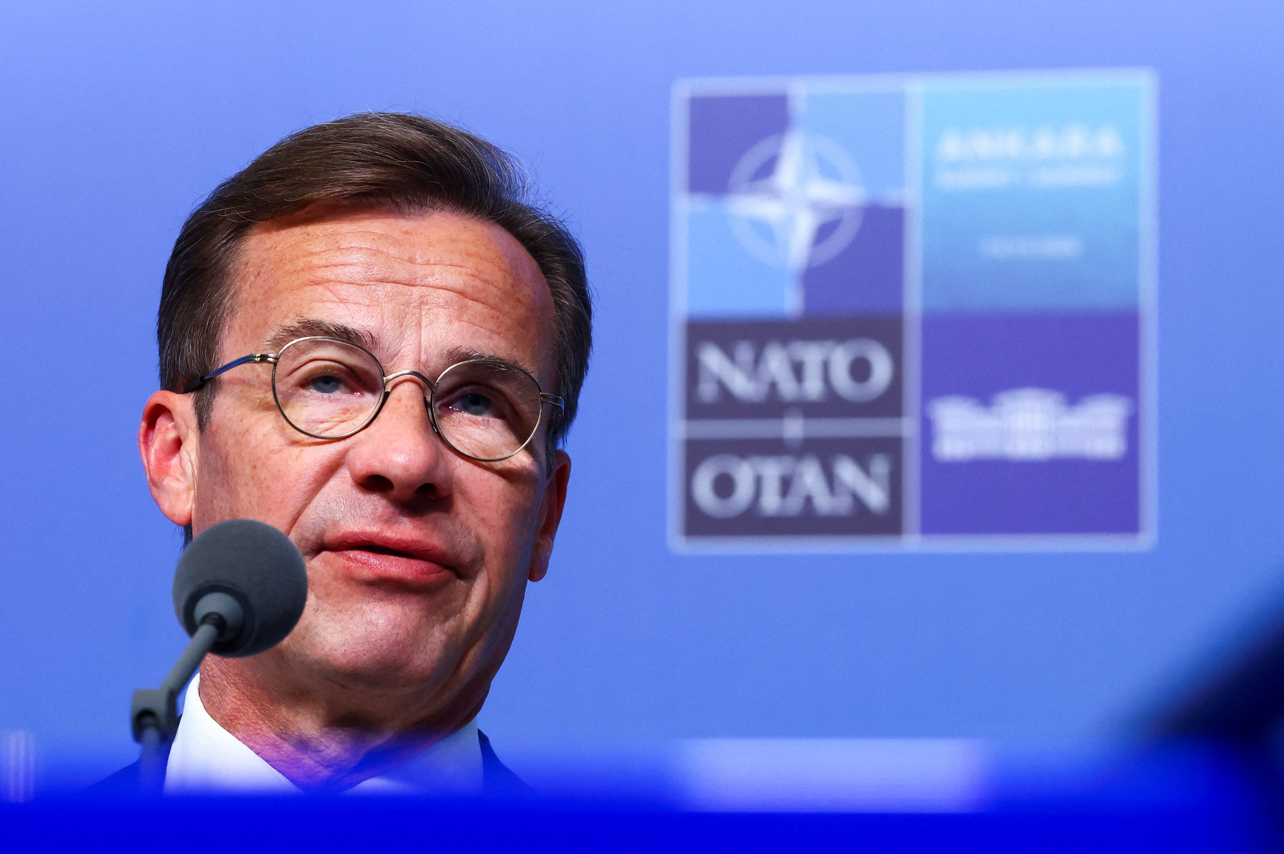 Sweden’s Prime Minister Ulf Kristersson.