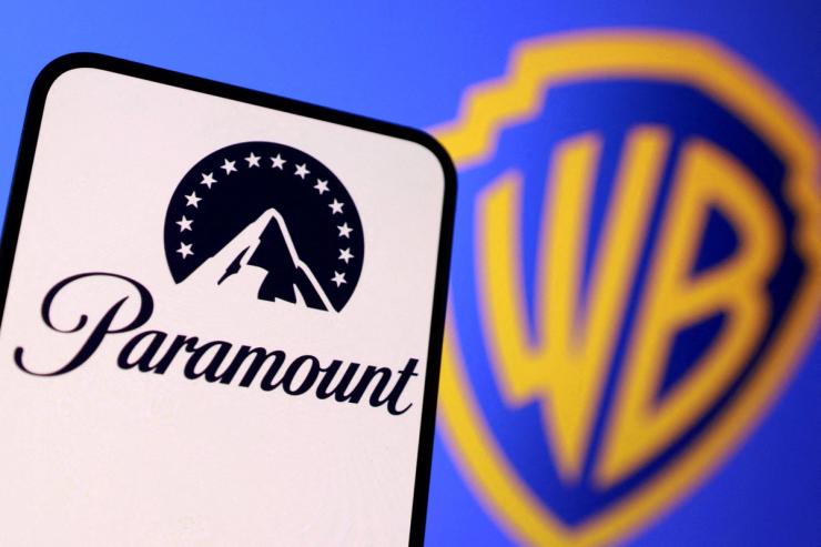 Paramount and WBD logos