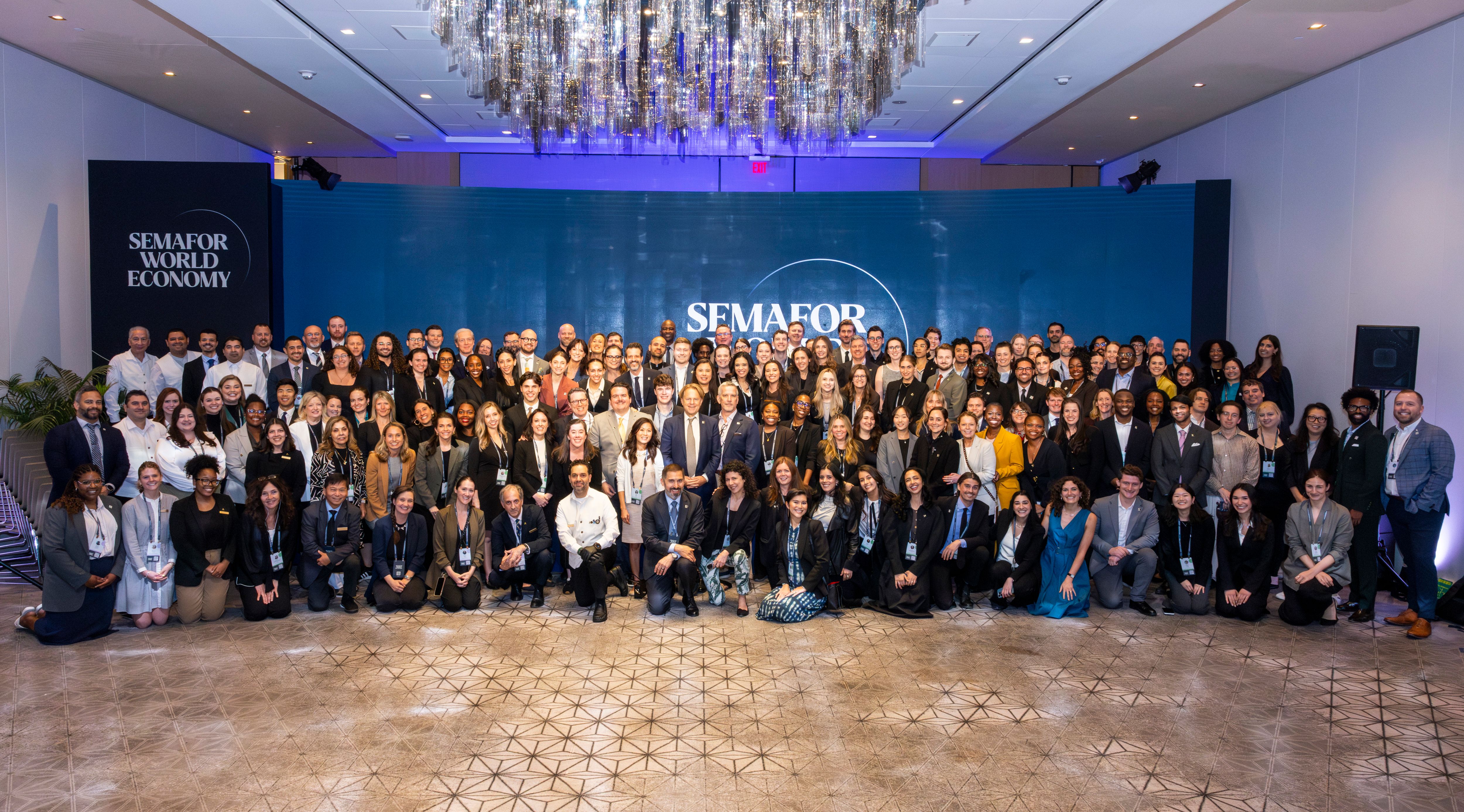 Semafor World Economy group photo.