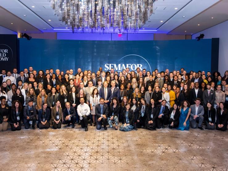 Semafor World Economy group photo.