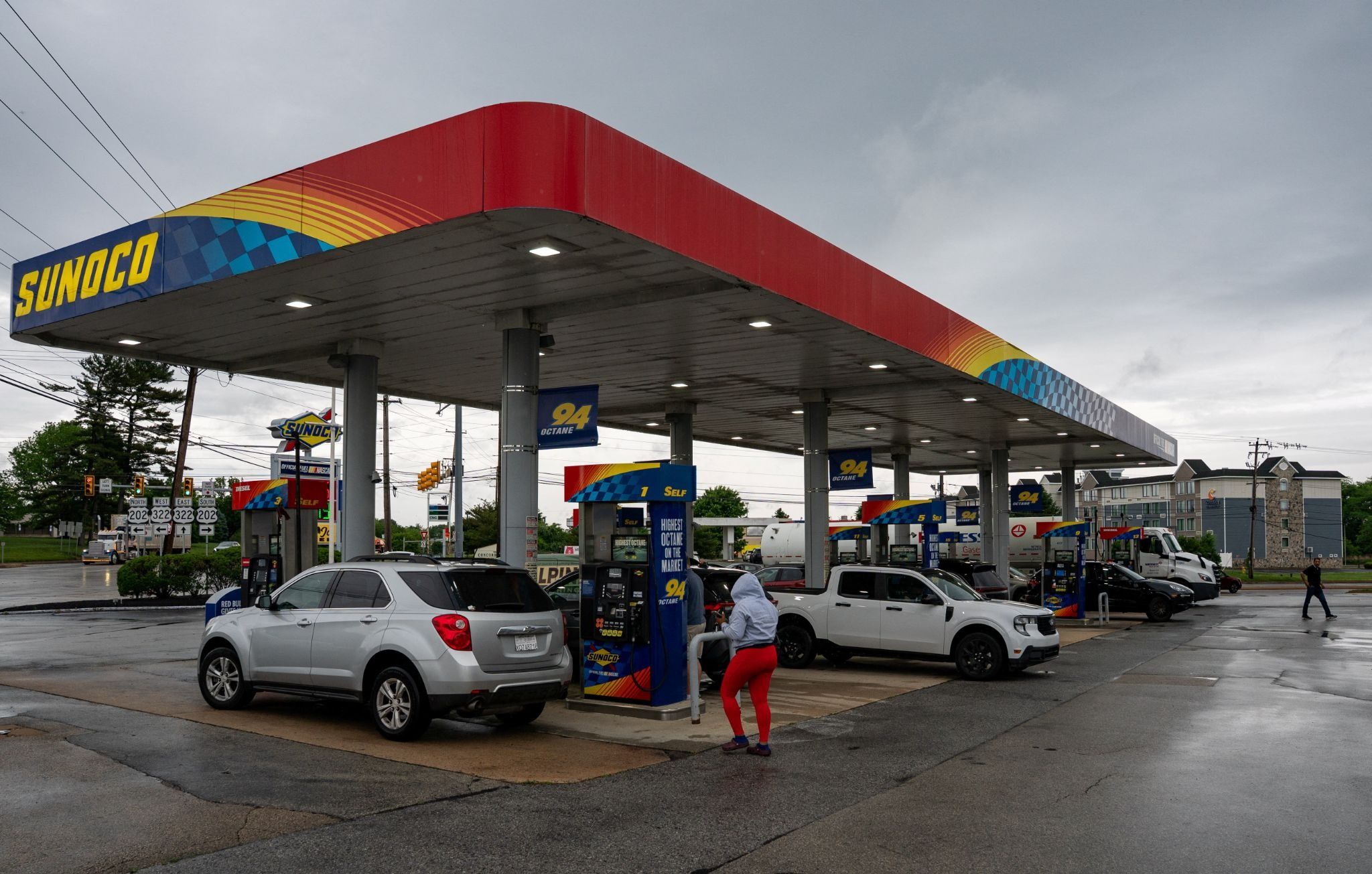 A gas station in the US 
