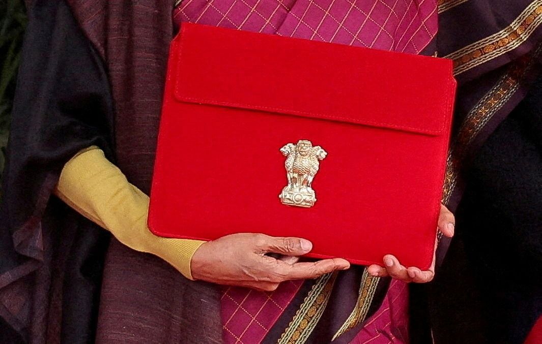  India’s budget, carried in an official envelope.