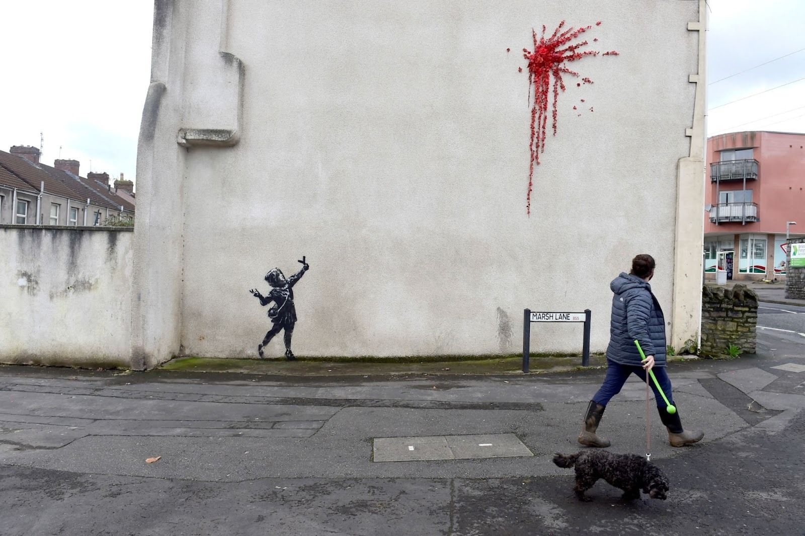 Banksy works in Bristol. 