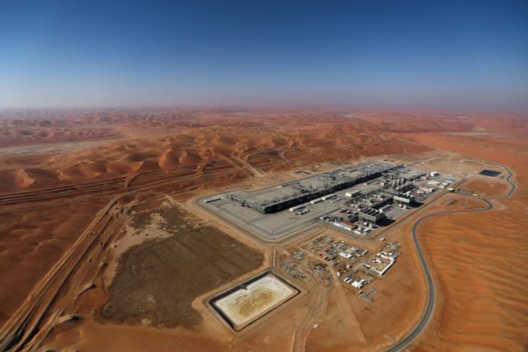 Aramco’s oil field in the Empty Quarter, Shaybah, Saudi Arabia.