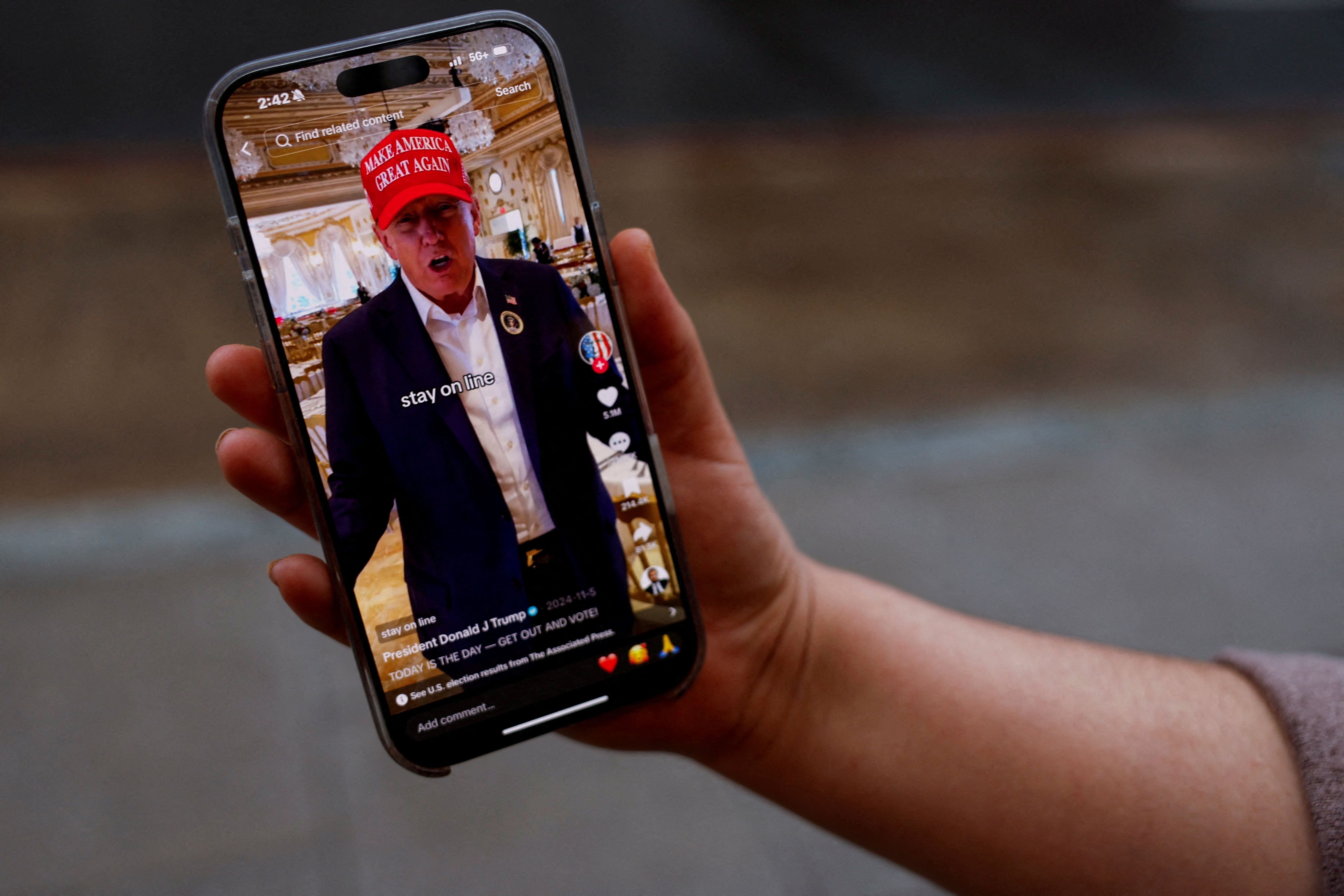 President Donald Trump, on TikTok