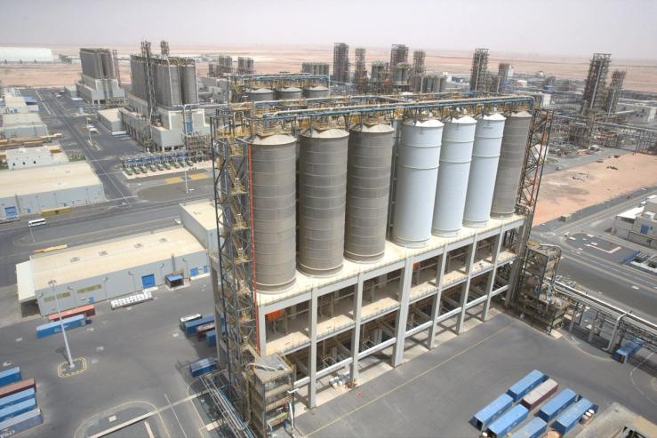 General view of the Borouge petrochemical facility at ADNOC’s Ruwais Industrial Complex in Ruwais.