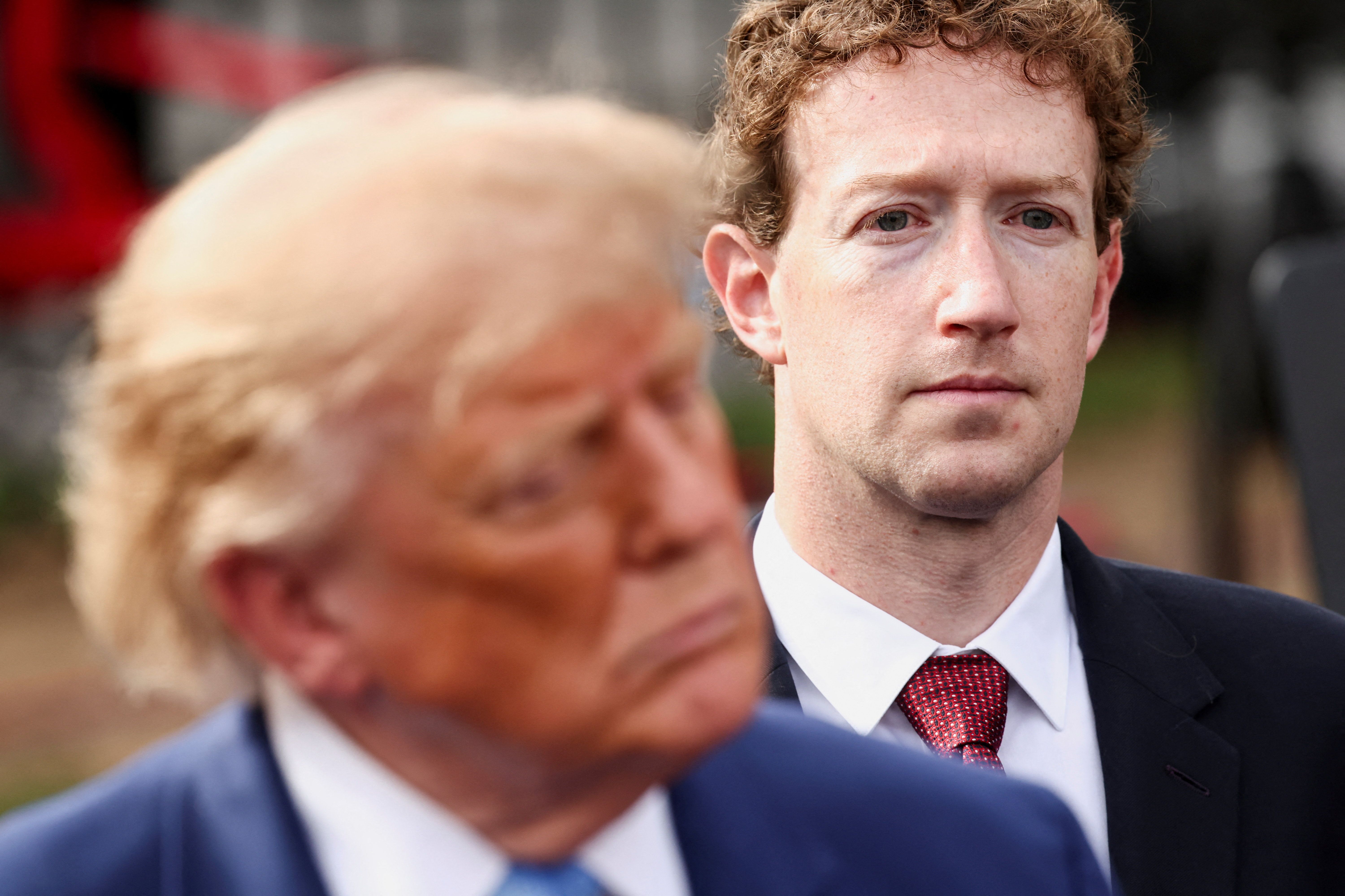 Mark Zuckerberg and Donald Trump 