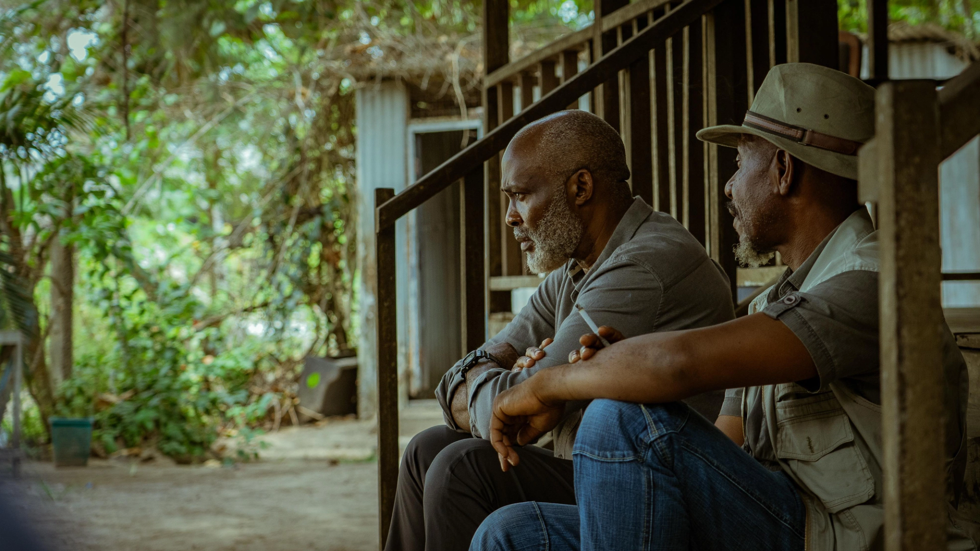 Two seated men