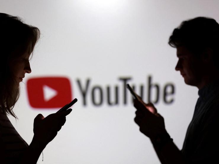 A YouTube logo.