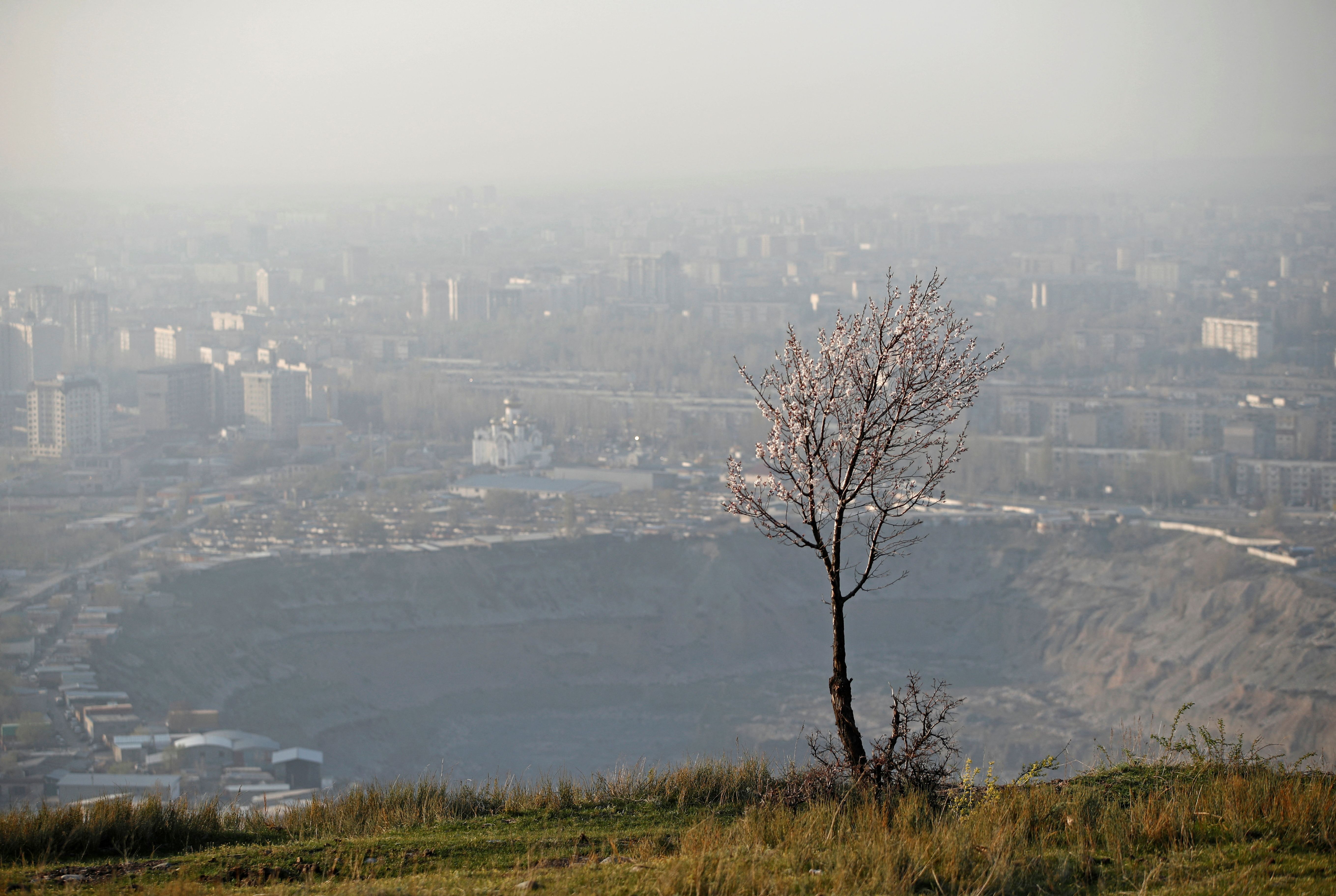 Overhead view of Bishkek