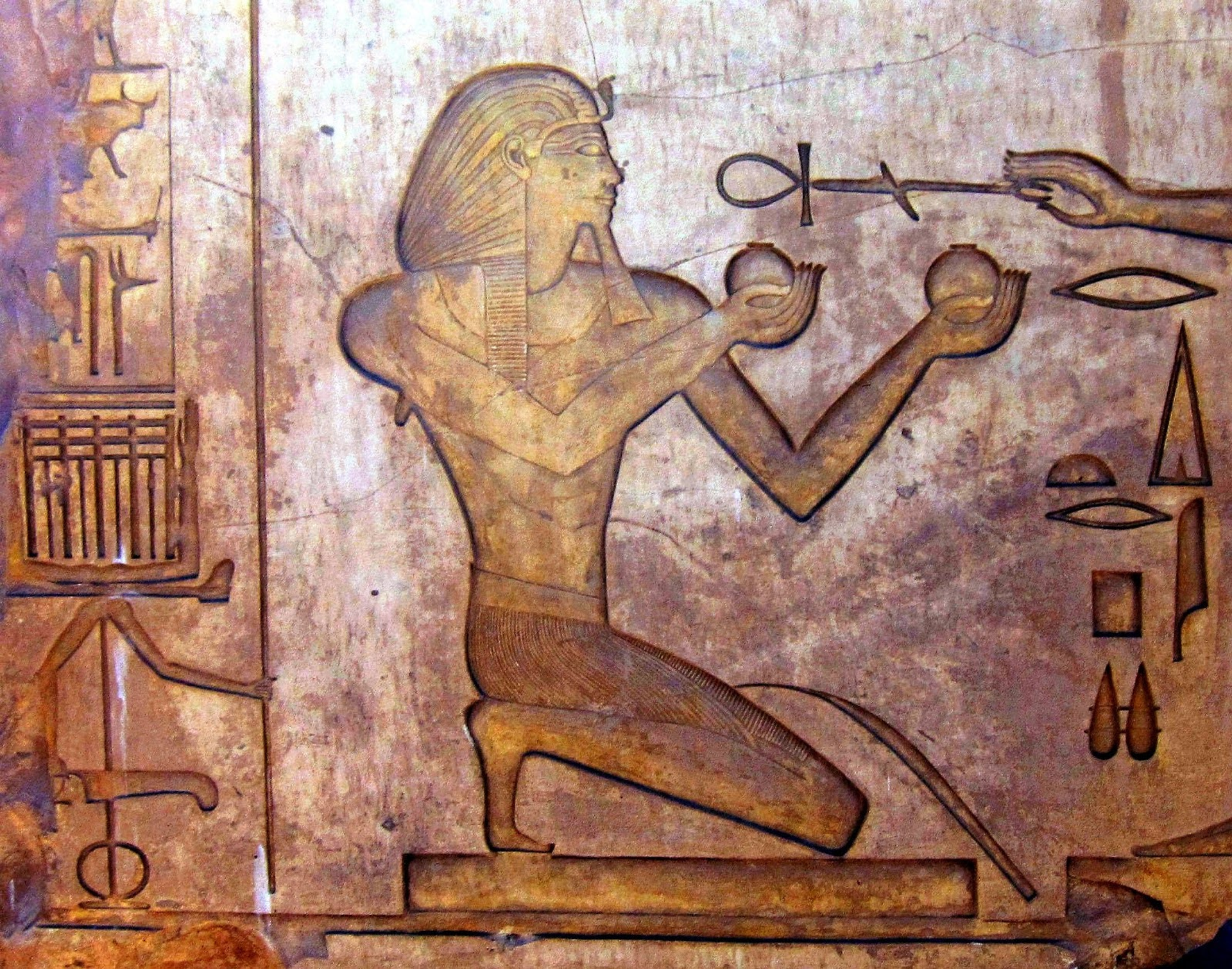 An illustration from an Egyptian tomb.