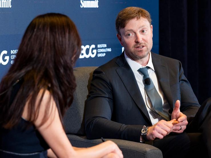 Paypal CEO Alex Chriss speaking at Semafor’s World Economy Summit.