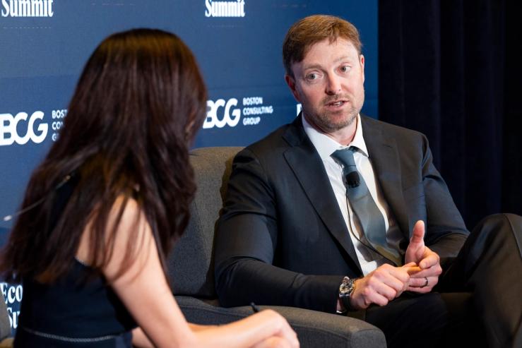 Paypal CEO Alex Chriss speaking at Semafor’s World Economy Summit.