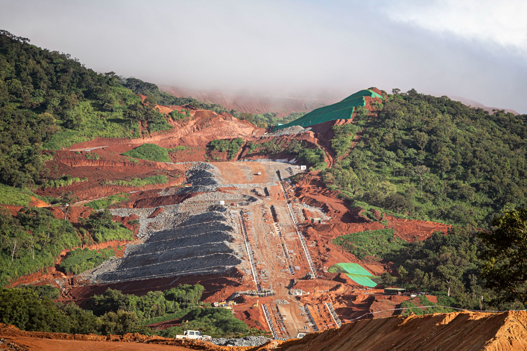 An iron ore mine in Guinea.