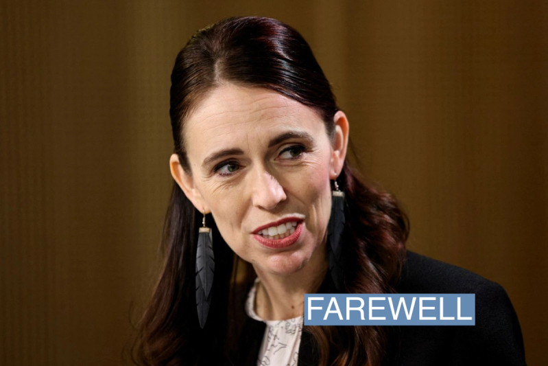 New Zealand Prime Minister Jacinda Ardern addresses members of the media during a joint news conference hosted with Australian Prime Minister Anthony Albanese, following their annual Leaders’ Meeting, at the Commonwealth Parliamentary Offices in Sydney, Australia, July 8, 2022.