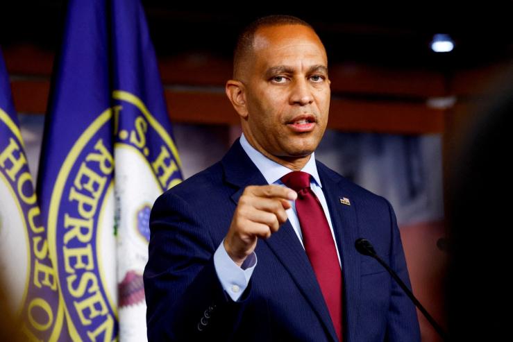 House Democratic leader Rep. Hakeem Jefferies, D-N.Y.